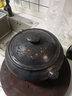 陶有家（TAOYOUJIA） 云南建水紫陶汽鍋雞家用 蒸汽鍋紫砂汽鍋 梅花汽鍋送304底鍋 黑色1號:送鍋底： 21.5cm 3.6L 曬單實(shí)拍圖
