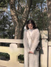 艾珠兒 法式蕾絲連衣裙女春秋季新款韓版小個(gè)子中長(cháng)款打底內搭A字裙子女 奶杏色 S 曬單實(shí)拍圖