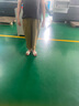衣瑾帛社亞麻休閑褲女九分褲文藝亞麻褲松緊腰勾線拼接顯瘦哈倫褲女寬松女褲 姜黃色 M 曬單實拍圖