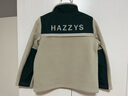 哈吉斯（HAZZYS）品牌童裝男童外套秋新品防靜電舒適簡約撞色休閑針織外套 極地灰 130 曬單實拍圖