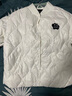 初語羽絨服女2023年冬季新款防風保暖輕盈棒球外套 奶白色 XL 曬單實拍圖