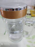 紅爵（HJ  YINGJUE）雙層商務(wù)辦公玻璃杯批量定做印字印logo茶杯帶手柄過(guò)濾網(wǎng)帶把水杯 水晶底辦公杯紙盒裝 曬單實(shí)拍圖