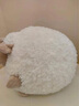Avigers毛茸茸小羊抱枕靠枕綿羊公仔毛絨玩具情侶輕奢風(fēng)少女心布娃娃玩偶 圓球小羊 椰白色 30cm*30cm 含枕芯 曬單實(shí)拍圖
