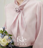 范思藍恩凡爾賽玫瑰 粉色法式蝴蝶結襯衫女春長(cháng)袖襯衣24FS11262 霧粉色 S 曬單實(shí)拍圖