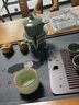 RECCA QUEENIE 莉卡奎尼懶人自動(dòng)茶具套裝哥窯功夫茶具整套陶瓷石磨泡茶壺輕奢高檔送禮盒 自動(dòng)茶具6件套-禮盒裝 1件 曬單實(shí)拍圖