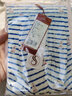 金三塔真絲兒童內褲男桑蠶絲針織可愛(ài)男童平角褲 海軍條紋0410 140 曬單實(shí)拍圖