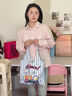 瑜尚臻品帆布包女2024七夕夏天單肩斜挎包大容量設計感小眾托特通勤手提袋 帆布包【動(dòng)物小梨記】 曬單實(shí)拍圖