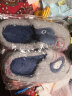 惠夫人秋冬季棉拖鞋女家用冬季室内防滑家居情侣可爱毛绒男月子鞋冬天 暖宝宝 灰色 42-43 (适合41-42码穿) 实拍图