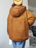 衣典零一（LEDIALYI）2023冬季女裝新款韓版休閑寬松棉服女短款小棉襖棉衣燈芯絨厚外套 姜黃色 M 曬單實(shí)拍圖