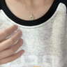 ZXZOV925銀生肖龍和田玉項(xiàng)鏈女士小眾平安扣吊墜情人節(jié)生日禮物送女友 玲瓏和田玉平安扣項(xiàng)鏈+玫瑰禮盒 曬單實(shí)拍圖