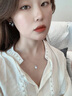 MZMZ品牌PT999鉑金項鏈女鎖骨鏈一貝子鉑金吊墜七夕情人節禮物送女友 pt950箭心鏈+鉑金吊墜 精美包裝 免費刻字 曬單實(shí)拍圖