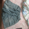 皮爾卡丹（pierre cardin）23年新款夏季復(fù)古破洞高腰牛仔短褲女士貼布刺繡寬松闊腳褲 21516#短褲 L 115-130斤 曬單實拍圖