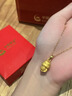 中國黃金（CHINA GOLD）黃金項鏈女足金十二生肖吊墜本命年蛇七夕情人節(jié)禮物送女朋友老婆 生肖蛇吊墜-約1.8g【贈銀鏈】+生肖守護禮盒 曬單實拍圖