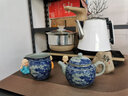 來尊復古茶壺泡茶器家用陶瓷功夫茶具景德鎮(zhèn)仿古青花山水彩繪冰梅單壺 老陶泥茶壺【冰梅開窗】簡裝 曬單實拍圖