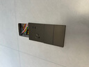 西蒙（SIMON）開關插座 i6air系列熒光灰色 超薄鋼底板家用86型墻壁暗裝開關 二開雙控開關 曬單實拍圖
