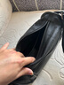 洛斯伯里品牌男士單肩包休閑時(shí)尚斜挎包男商務(wù)軟牛皮斜肩包中青年韓系背包真皮男包 黑色 28.5*13*18CM（9英寸） 曬單實(shí)拍圖