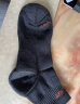 伯希和户外运动徒步袜男女吸汗中筒袜子抑菌篮球登山袜16843502黑花纱M 实拍图