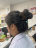伊黛兒針織毛線發(fā)夾蝴蝶結(jié)頭飾女后腦勺盤發(fā)神器丸子頭抓夾發(fā)卡 F3082丸子頭抓夾2件套【黑+咖】 曬單實拍圖