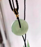 汐唯輕奢和田玉平安扣吊墜青白玉晴水項(xiàng)鏈送人生日禮物玉扣 曬單實(shí)拍圖