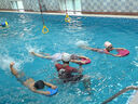TOSWIM拓勝兒童泳衣連體萌趣卡通男童女童防曬寶寶游泳衣夢境游戲120 曬單實拍圖