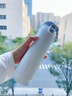 樂(lè )扣樂(lè )扣保溫杯316L不銹鋼水杯彈蓋大容量杯子男女學(xué)生上學(xué)專(zhuān)用便攜隨手杯 白色-430ml 曬單實(shí)拍圖