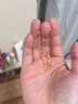 潮宏基 玉翩黃金手鏈女士足金手飾送女友生日七夕禮物 計價 約1.85g 鏈長約16cm或17cm 曬單實拍圖