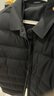 紅豆（Hodo）襯衫羽絨服男士24冬季商務休閑黑色保暖舒彈純色翻領外套上衣 曬單實拍圖
