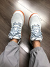 LOTTO樂(lè )途男白色厚底低幫板鞋2025秋冬季新款復古皮面休閑運動(dòng)鞋 象牙白/西洋藍 40 曬單實(shí)拍圖