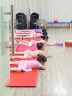 艾舞戈舞蹈服儿童女分体练功服套装女童芭蕾舞裙女孩跳舞中国舞服装 粉色-短袖-棉套装 120码 身高105-110cm体重30-38斤 实拍图