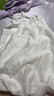 茵曼（INMAN）萊賽爾掛脖露肩襯衫2025夏女裝新款吊帶無(wú)袖上衣 米白色 L 曬單實(shí)拍圖