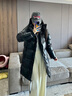 高梵【楊冪同款】黑金鵝絨服黑珍珠4.0六格中長(cháng)款羽絨服男女2024新款 高定巴黎黑【男女同款】 L 【175/鵝絨325克】 曬單實(shí)拍圖