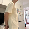 EHE男裝 夏季新款輕運動雙面無痕立體印花休閑寬松舒適T恤男 “夏至”主題印花米黃 M 曬單實拍圖