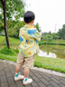 齊齊熊（ciciibear）[三件套]齊齊熊男童套裝夏裝戶(hù)外速干寶寶襯衫多巴胺夏季男孩小童 襯衫三件套-海鹽綠 120 曬單實(shí)拍圖