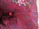 俞兆林（YUZHAOLIN）老年人秋裝外套奶奶裝立領繡花上衣老太太秋冬加厚加厚媽媽裝毛呢 FXN87917868 紅色 春秋款單件上衣 XL  80-100斤 曬單實拍圖