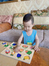 木丸子木質(zhì)手抓板拼圖兒童認知早教形狀配對玩具嵌板嬰幼兒寶寶生日禮物 水果認知手抓拼圖板 曬單實(shí)拍圖