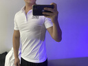 風(fēng)堡龍緊身衣男夏季健身服擼鐵短袖跑步服彈力透氣修身教練服POLO衫定制 白色 M （135斤-150斤） 曬單實拍圖