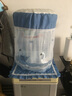 溫戀（wenlian） 歐式田園蕾絲飲水機罩子布藝飲水機套兩件套水桶罩防塵罩蓋布 天鵝藍 飲水機兩件套 曬單實(shí)拍圖