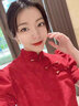 蘭卡·羅妮旗袍敬酒服新娘女酒紅色連衣裙訂婚禮服中長(zhǎng)款小個(gè)子平時(shí)可穿夏季 酒紅色中長(zhǎng)款 XL 曬單實(shí)拍圖