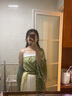 督型（DUXING）百里茗卿原創(chuàng)綠籮漢服成人女宋制印花長干寺齊腰百褶裙日常馬面裙 全套(褙子+吊帶+百褶裙) XL 曬單實拍圖