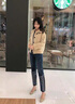 仕美綺羊羔毛外套女皮毛一體新款韓版寬松羊羔絨大衣秋冬上衣外套女加厚 卡其色 M 曬單實(shí)拍圖