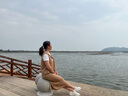 歐莎（OSA）春季連帽馬夾衛(wèi)衣半身裙三件套女2025年新款休閑運動套裝 卡其色 M 曬單實拍圖