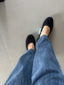 斯凱奇（Skechers）女士時(shí)尚休閑鞋輕質(zhì)EVA發(fā)泡坡跟增高蕾絲鞋面 全黑色/BBK 36.5 曬單實(shí)拍圖