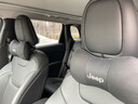 米多多一對裝 汽車頭枕 真皮車用靠枕 U型頸枕 護頸枕 汽車用品 Jeep吉普指南者自由客 專用 2個 黑色一對裝 曬單實拍圖