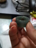祥禎福珠寶（XIANGZHENFU JEWELRY）翡翠戒指冰種六字真言戒環(huán)男士翡翠扳指梵文玉石戒指 曬單實拍圖