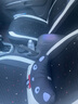 紫米吉利帝豪EC715EC718EC7EC8美日牌GL汽車坐墊四季通用全包座套冰絲 皮冰絲卡通版黑白色 曬單實拍圖
