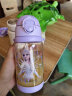 迪士尼（Disney）儿童水杯双盖Tritan宝宝夏季吸管塑料杯女学生户外水壶520ML公主 实拍图