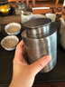 斑錫·龍錫罐 一修作品 觀(guān)自在茶倉(cāng)純錫手工復(fù)古密封茶葉罐小號(hào)方罐 曬單實(shí)拍圖