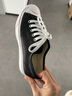 匡威（Converse）官方 Jack Purcell開口笑男女牛皮革板鞋黑色164224C 164224C 35.5 曬單實拍圖