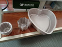 學(xué)廚烘焙模具 金色8寸不粘凸底心形蛋糕?？颈P(pán)WK9208 WK9208-8寸凸底心型模 曬單實(shí)拍圖