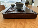 博為（BW）中式茶盤(pán)竹木長(cháng)方形家用功夫茶具托盤(pán)直排式仿胡桃木紋 66*30*4cm 曬單實(shí)拍圖